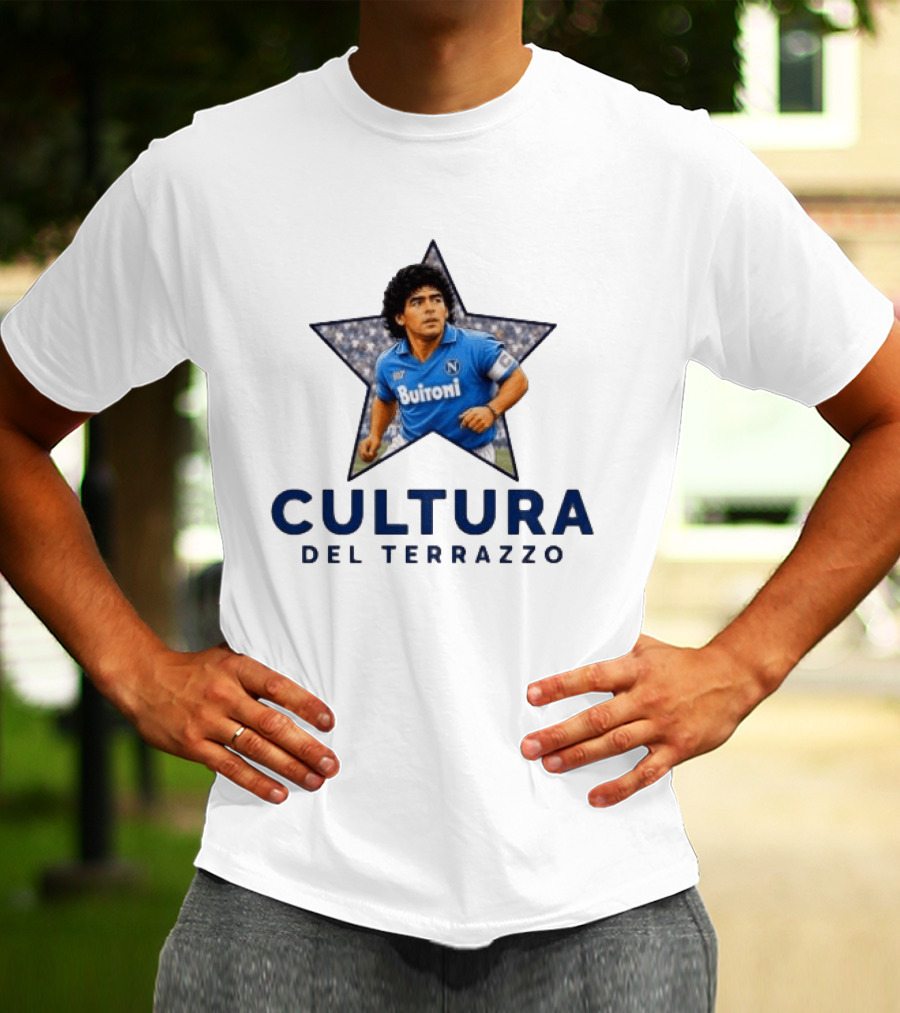 Diego Maradona Buitoni Napoli Cultura Del Terrazzo T-Shirt