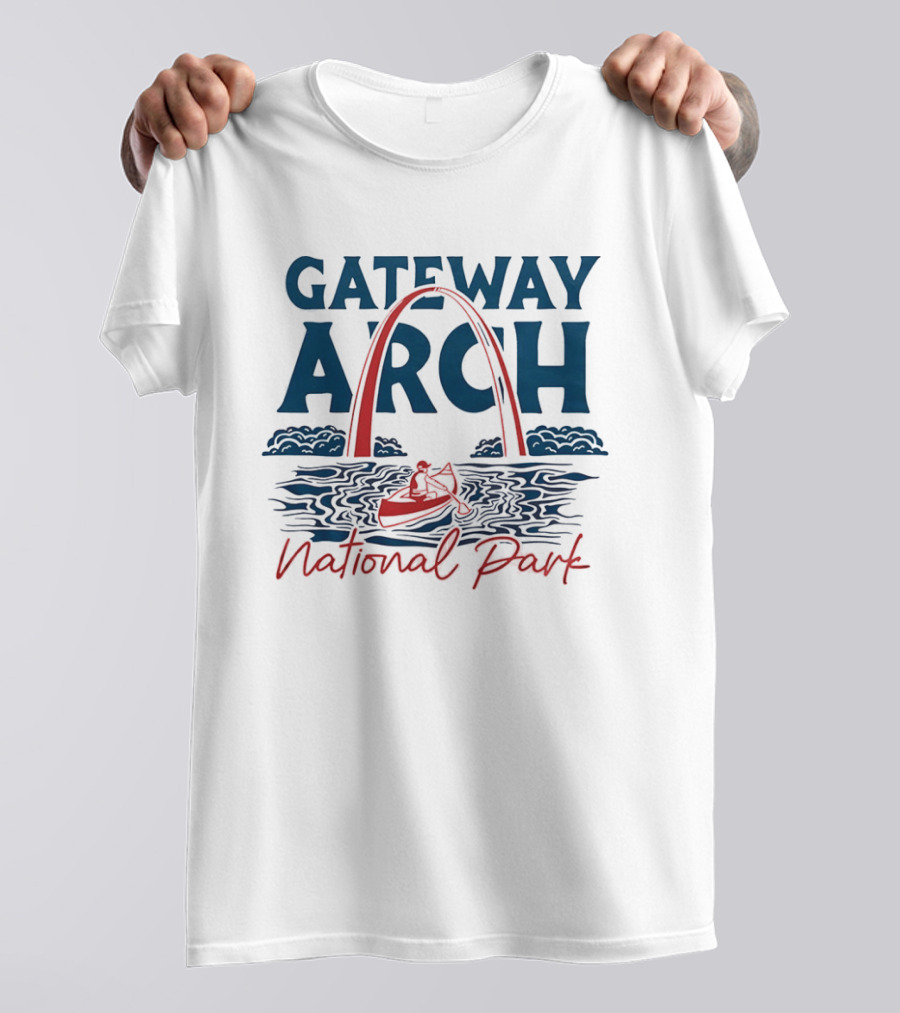 Gateway Arch National Park Canoe Adventure T-Shirt