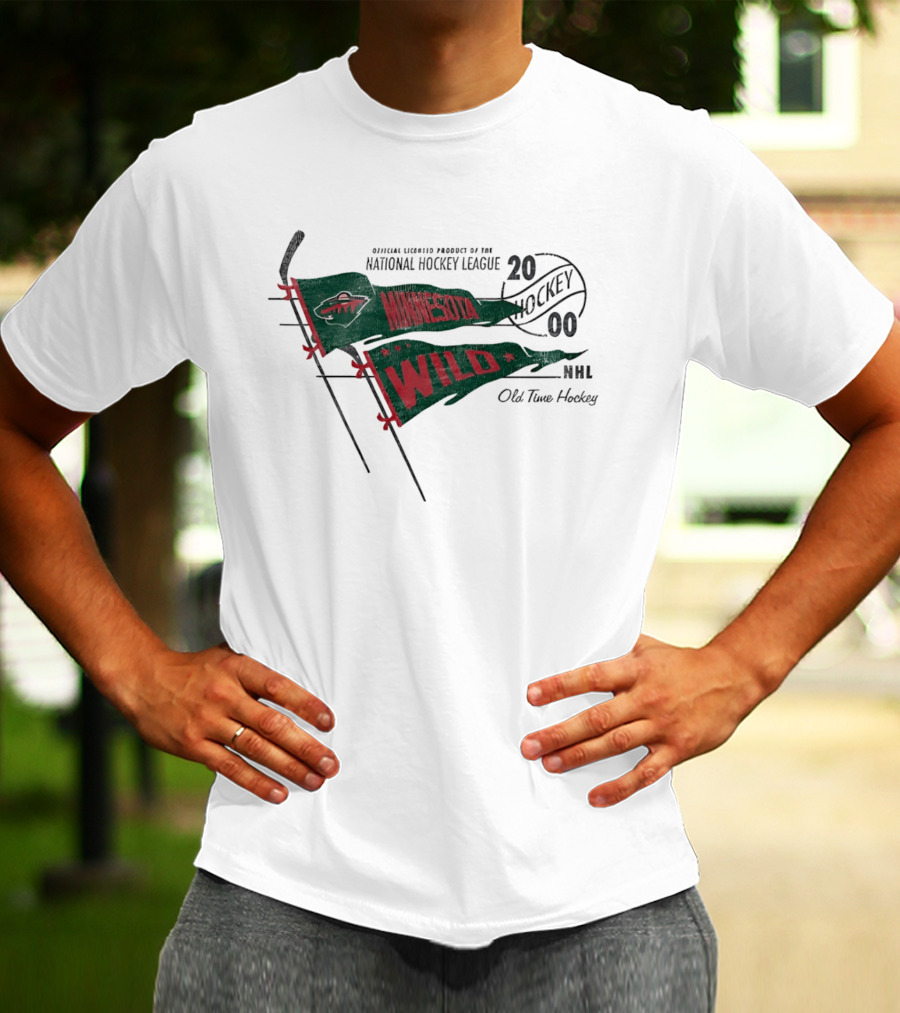Minnesota Wild Official Licensed Product National Hockey League 2000 Old Time Hockey NHL T-Shirt
