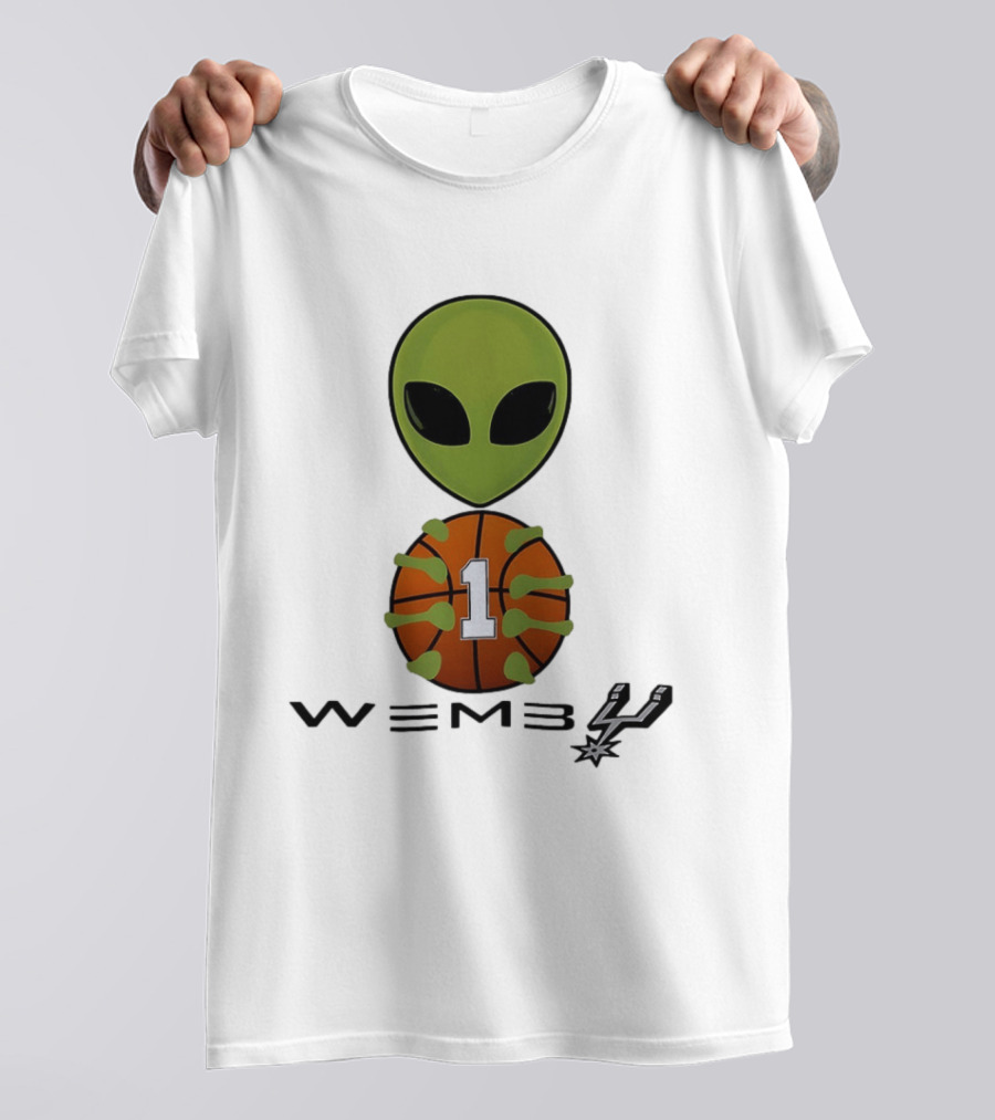 Wemby Alien Victor Wembanyama San Antonio Spurs NBA Basketball Alien T-Shirt