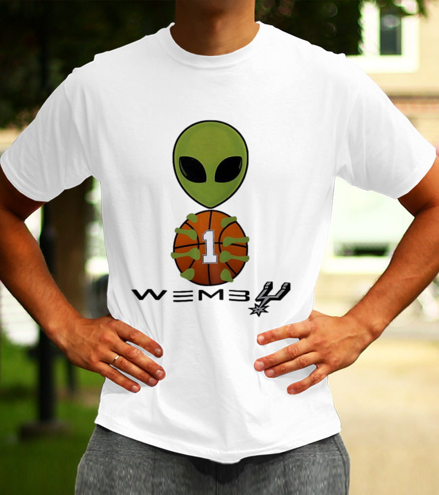 Wemby Alien Victor Wembanyama San Antonio Spurs NBA Basketball Alien T-Shirt