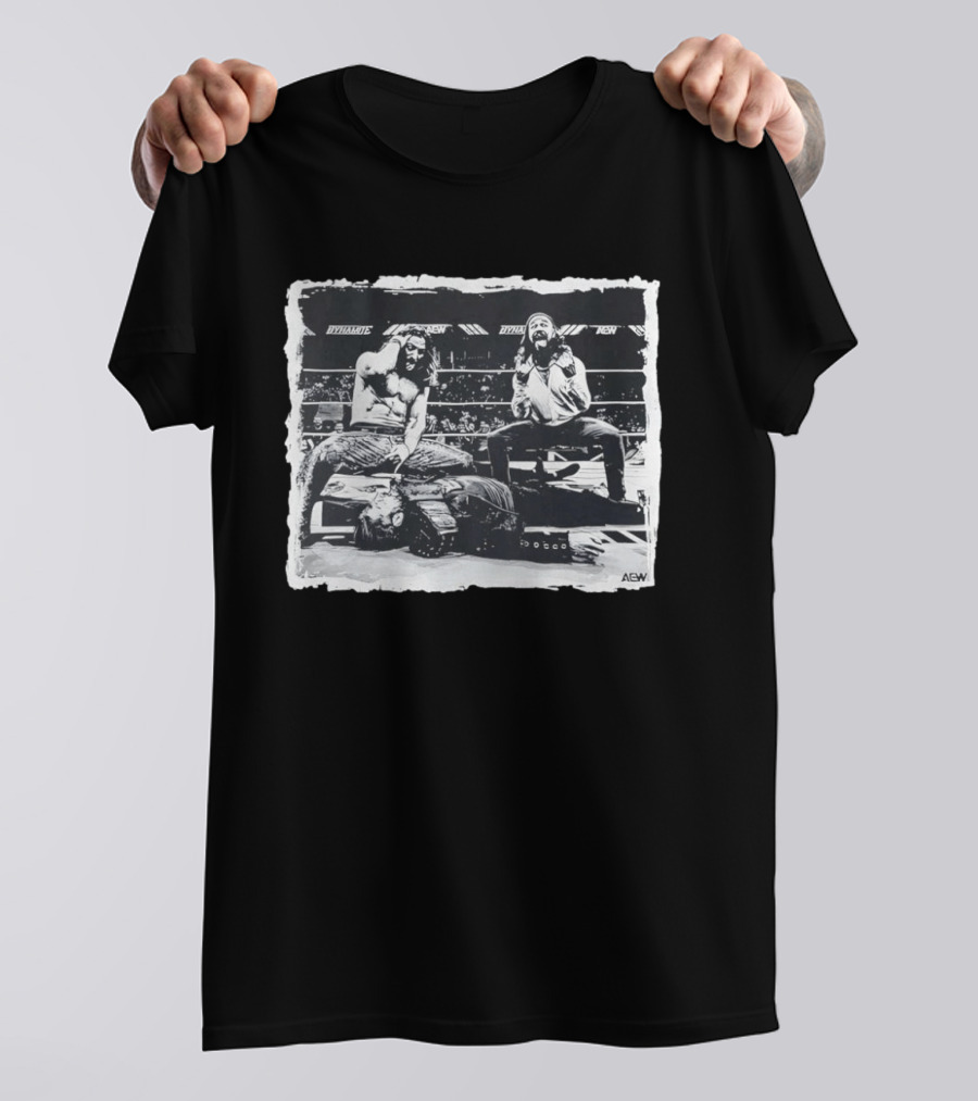 AEW Dynamite Young Bucks Adam Cole Wrestling Ring Pose T-Shirt