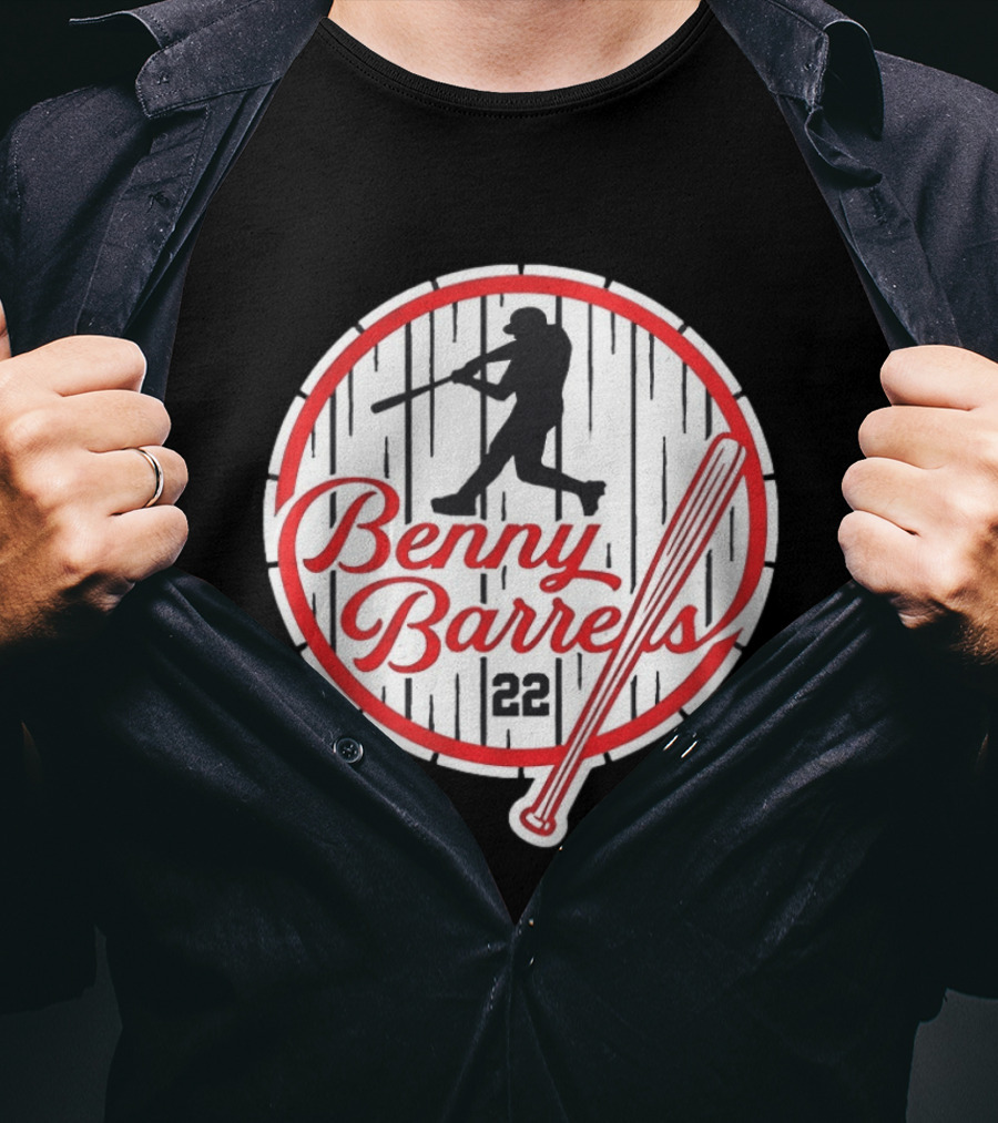Benny Barrels New York Yankees 22 Baseball T-Shirt