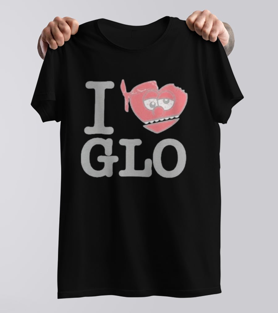 I Love Glo Heart Bandana Glo Gang T-Shirt
