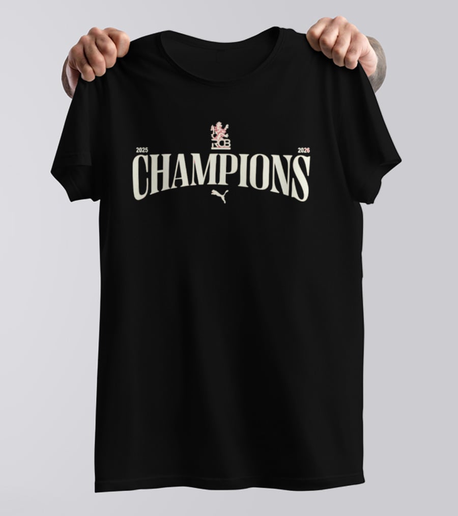 Kohli Wears One Felt Nice We Did It Twice RCB 2023 2026 Champions T-Shirt