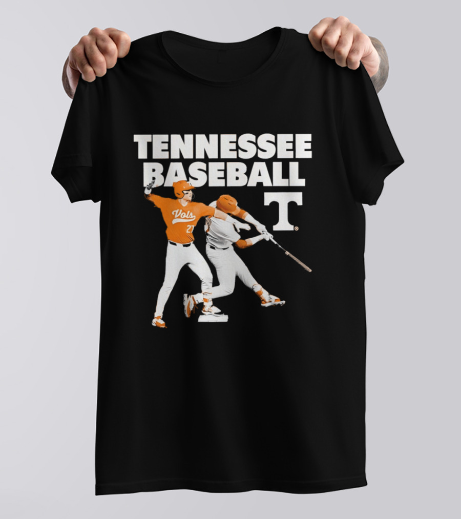 Tennessee Volunteers Baseball Vols Number 27 T-Shirt