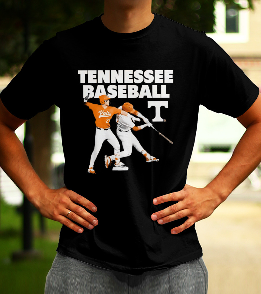 Tennessee Volunteers Baseball Vols Number 27 T-Shirt
