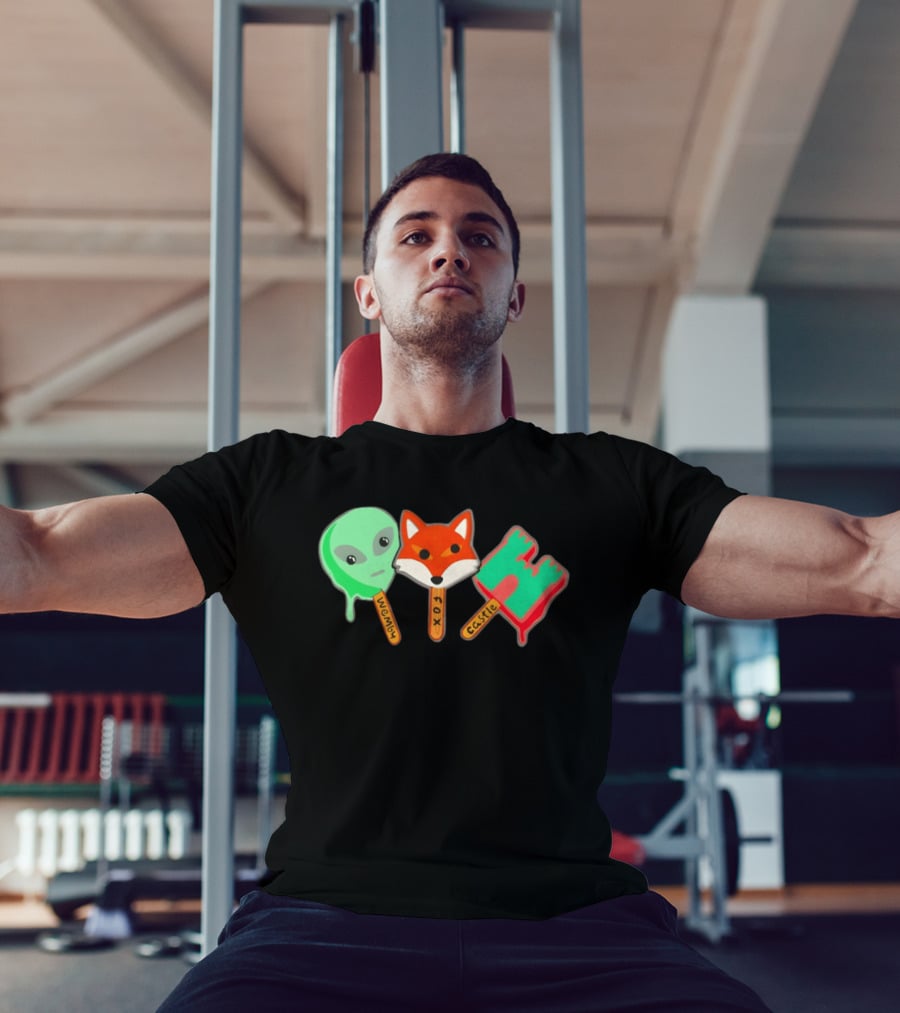 Wemby Fox Castle Popsicles Alien Fox 2026 San Antonio Spurs NBA Basketball T-Shirt