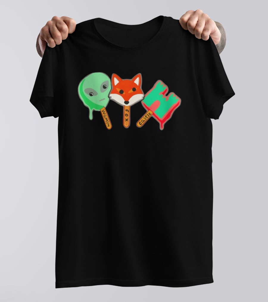 Wemby Fox Castle Popsicles Alien Fox 2026 San Antonio Spurs NBA Basketball T-Shirt