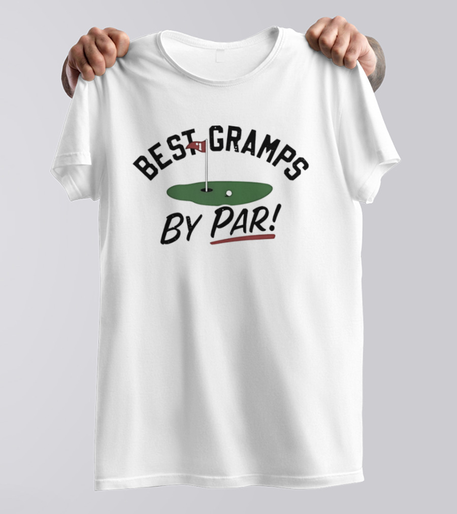 Best Gramps By Par Golf Course Flag T-Shirt