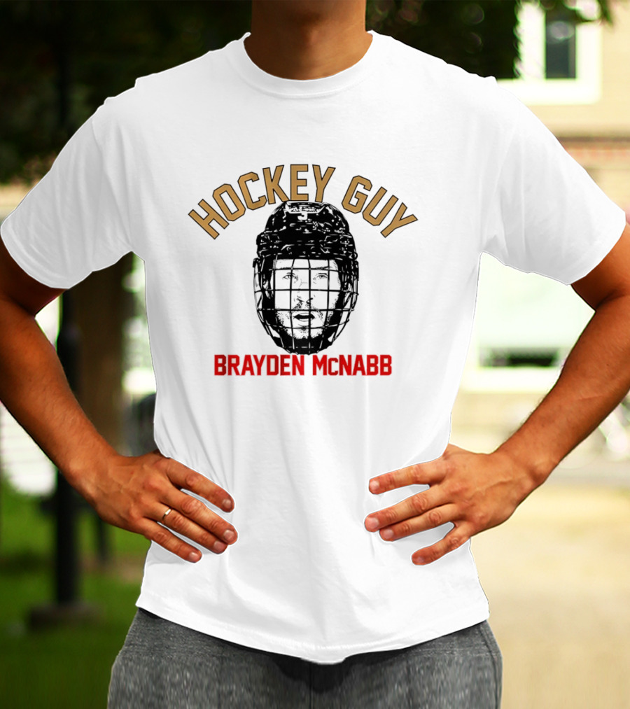 Brayden McNabb Vegas Golden Knights Hockey Guy Helmet T-Shirt