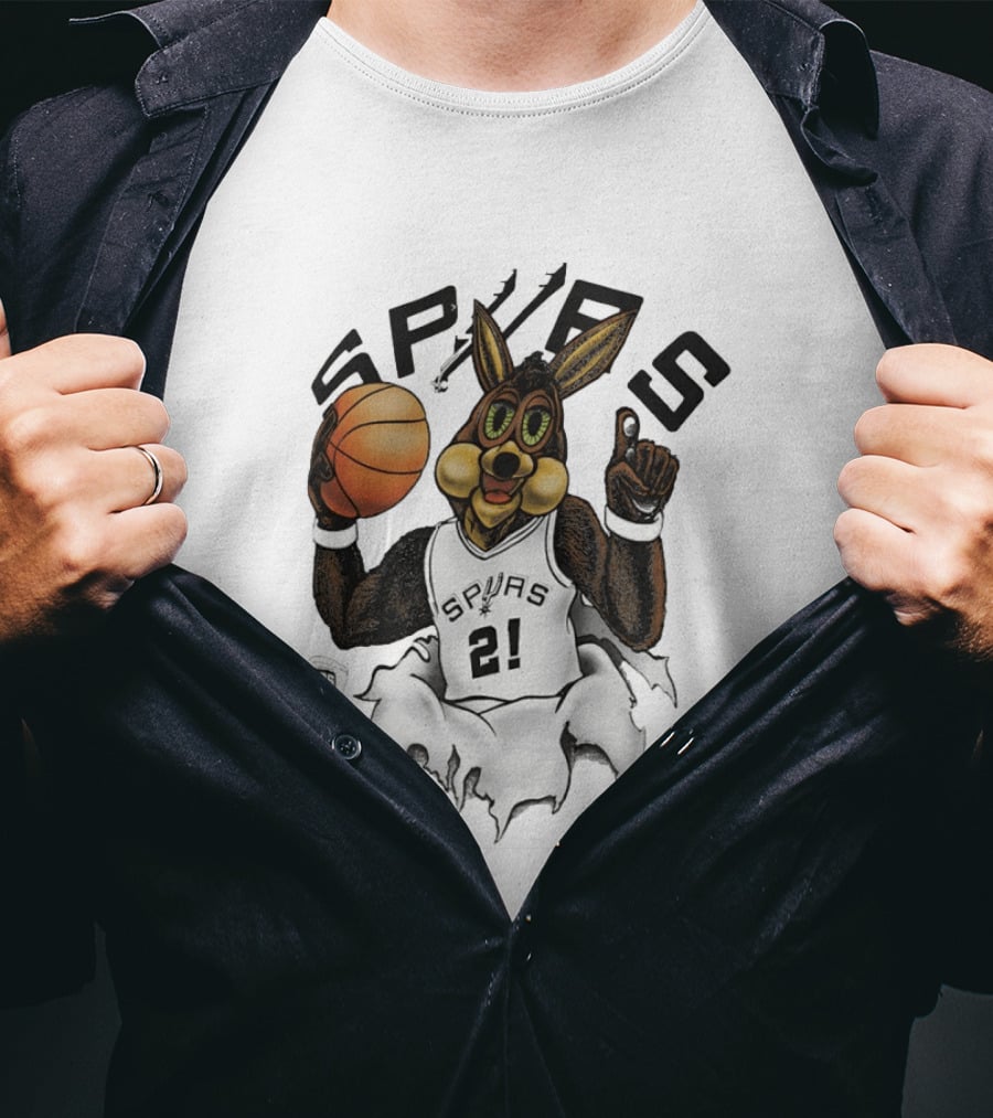 Coyote 21 Tim Duncan San Antonio Spurs Basketball Silver Breakthrough 2026 T-Shirt