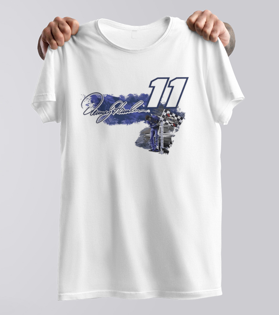 Denny Hamlin 11 Signature NASCAR Cup Series Sunoco Racing T-Shirt