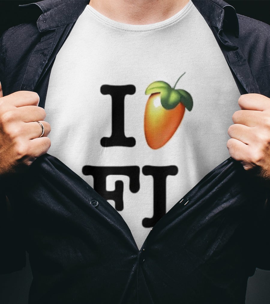 FL Studio I Love FL Logo Fruit T-Shirt