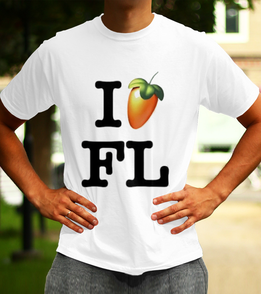 FL Studio I Love FL Logo Fruit T-Shirt