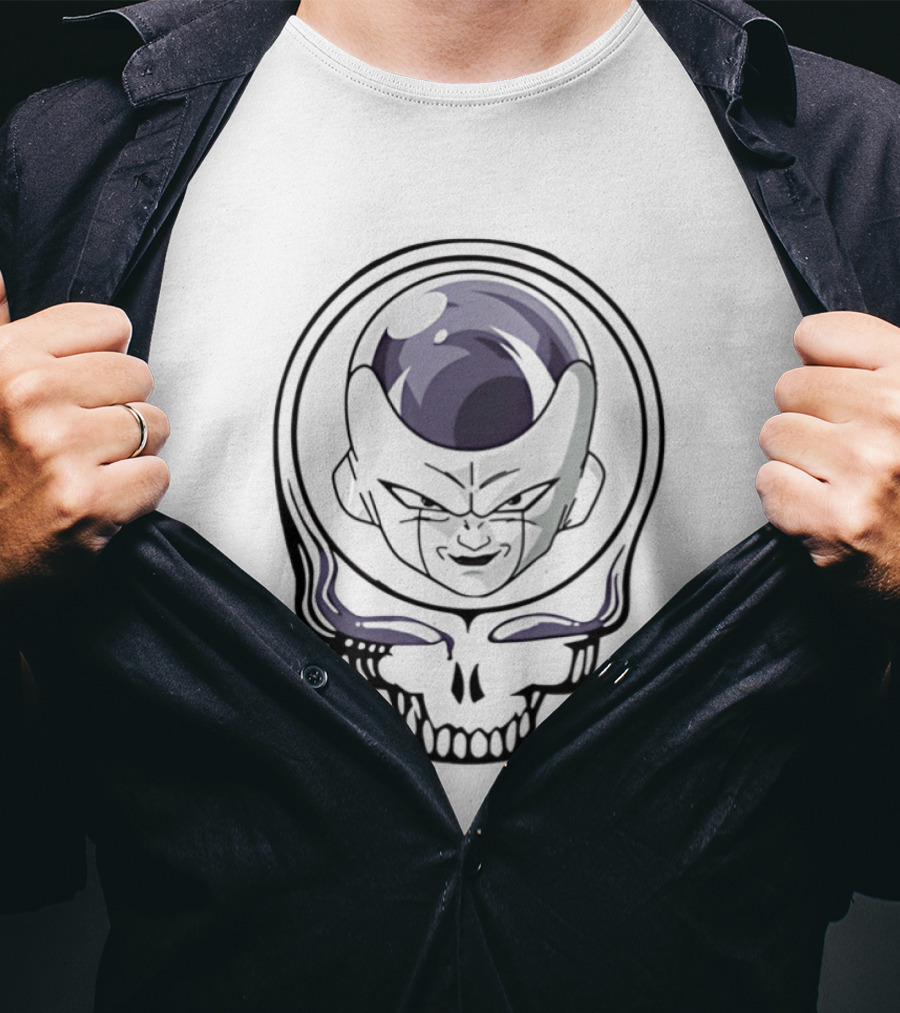 Frieza And Grateful Dead Skull Crossover Fusion T-Shirt