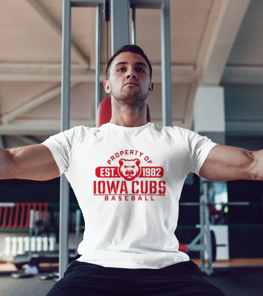 Property Of Iowa Cubs Baseball EST 1982 Minor League T-Shirt