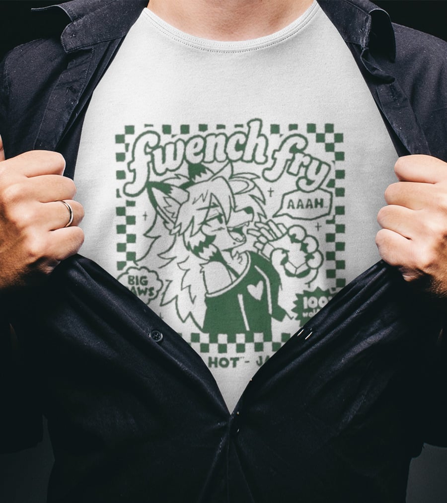Fwench Fry I Like Em Hot Jayrnsk Spicy Cat 1997 T-Shirt