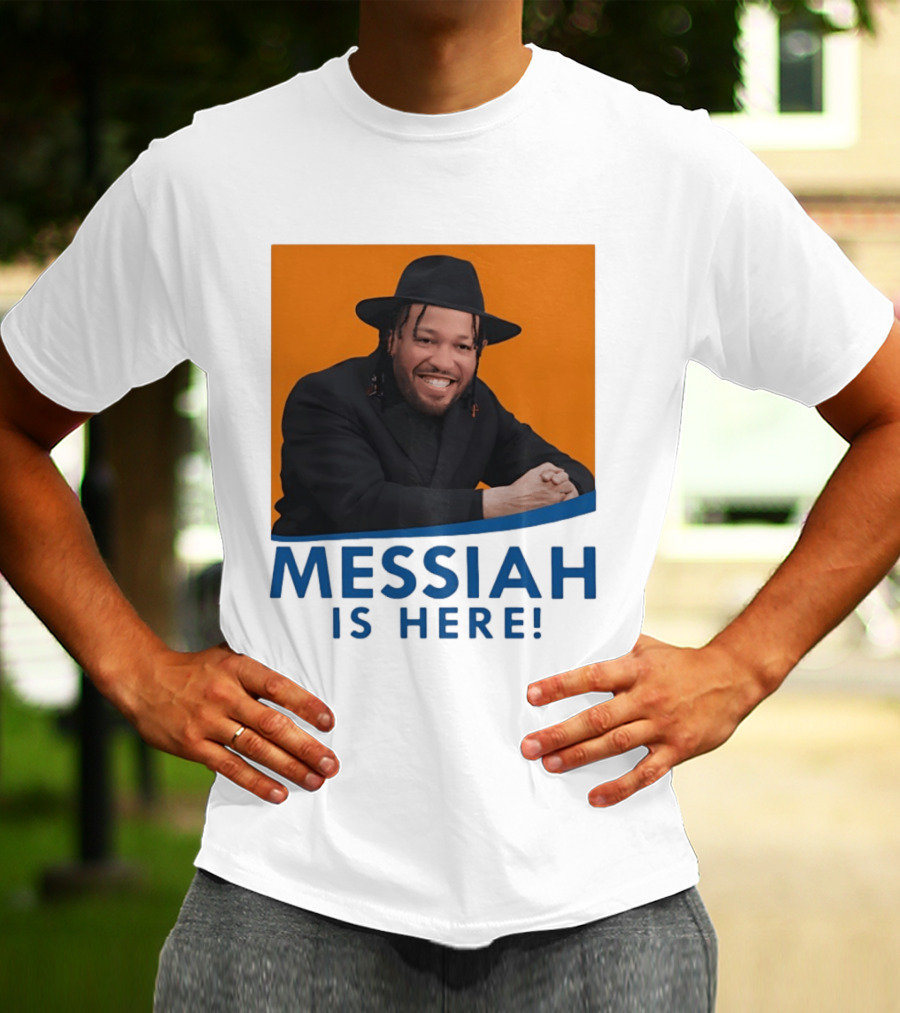 Jalen Brunson Nissim Black New York Knicks Messiah Is Here T-Shirt