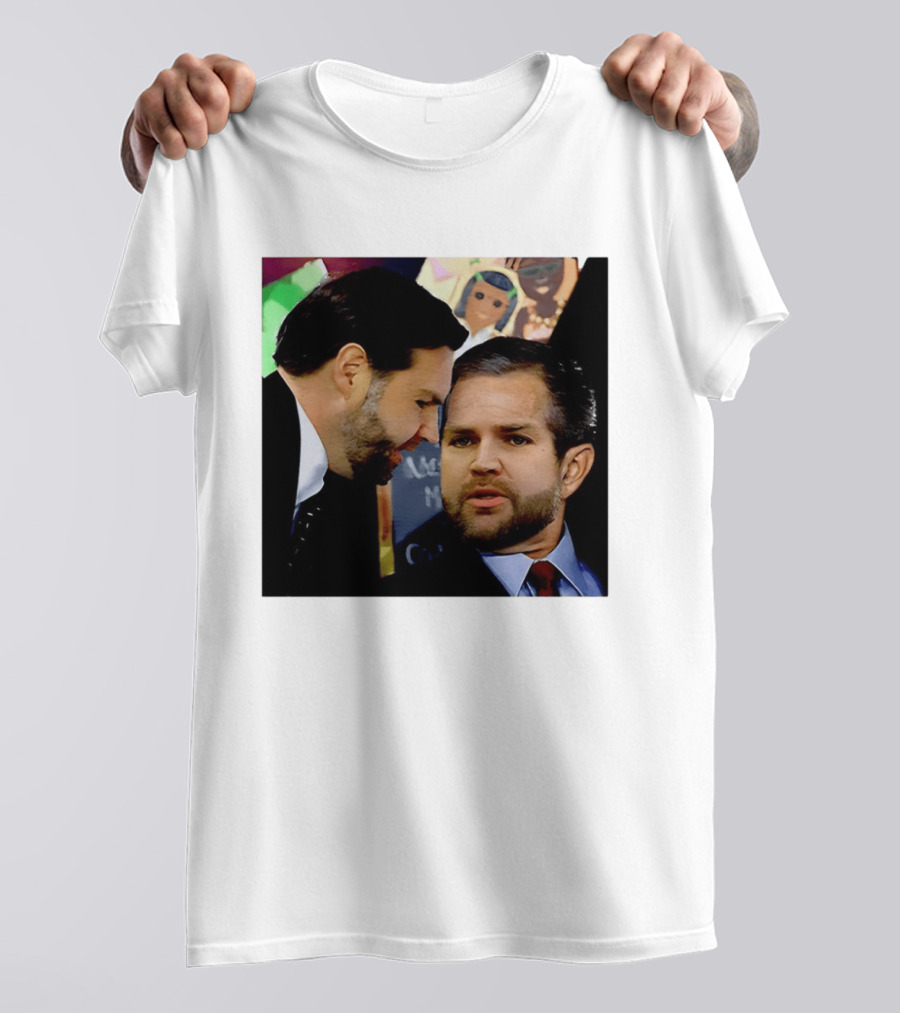 JD Vance And Jerry Falwell Jr Whispering In The American T-Shirt