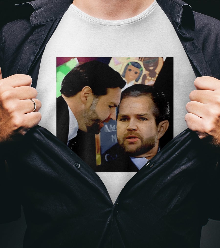JD Vance And Jerry Falwell Jr Whispering In The American T-Shirt