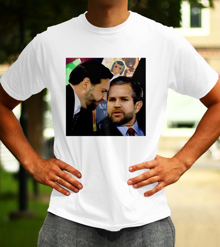 JD Vance And Jerry Falwell Jr Whispering In The American T-Shirt