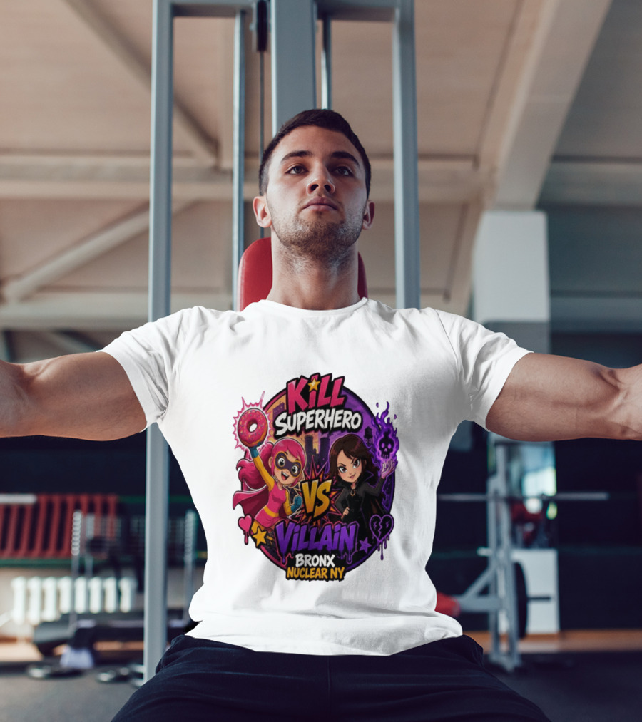 Kill Superhero VS Villain Bronx Nuclear NY T-Shirt