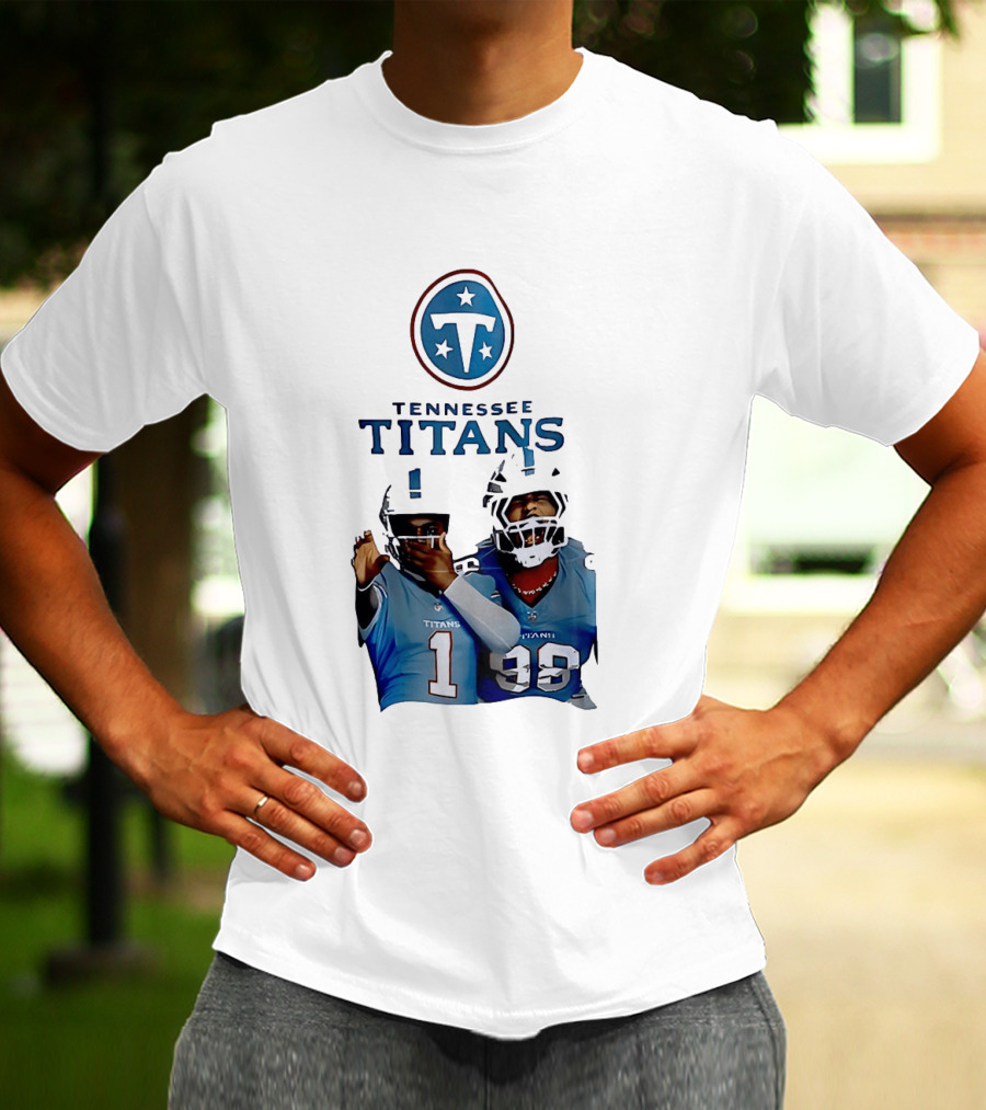 Tennessee Titans Step Brothers Kyler Murray Jeffery Simmons T-Shirt