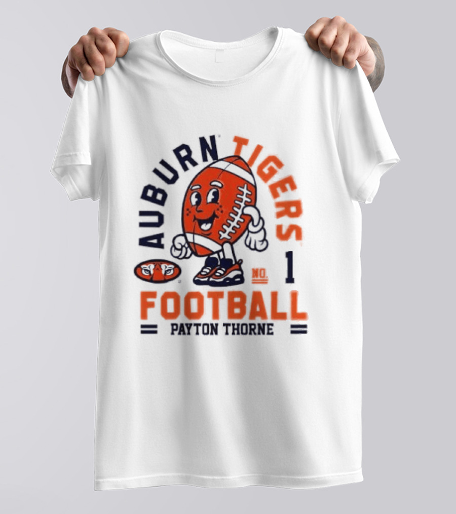 Auburn Tigers Football Payton Thorne Number 1 T-Shirt