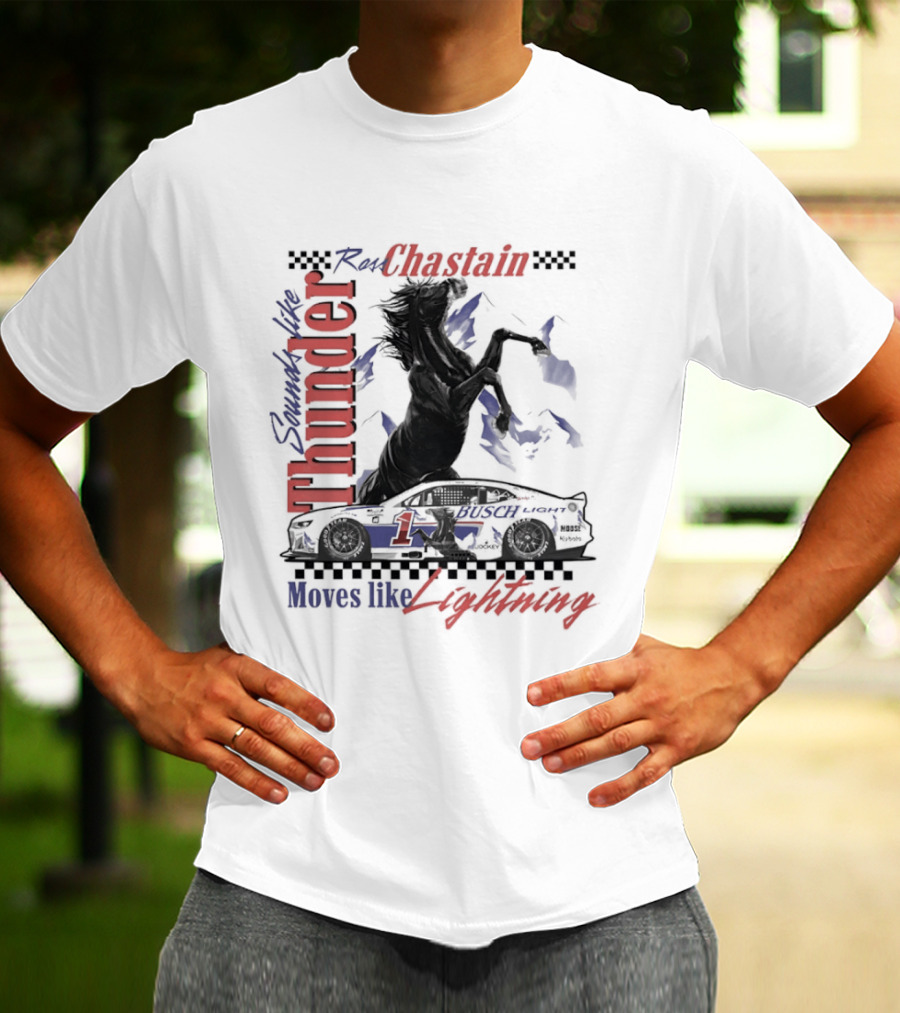 Ross Chastain Thunder Lightning Trackhouse Racing NASCAR T-Shirt