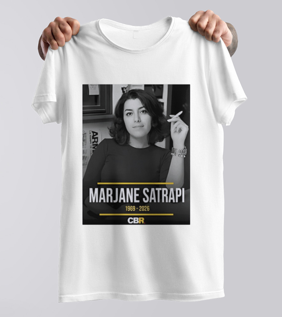Marjane Satrapi 1969 2026 CBR Memorial T-Shirt