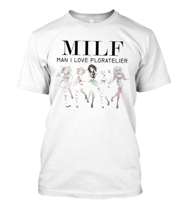 MILF Man I Love Floratelier Anime Characters Floral T-Shirt