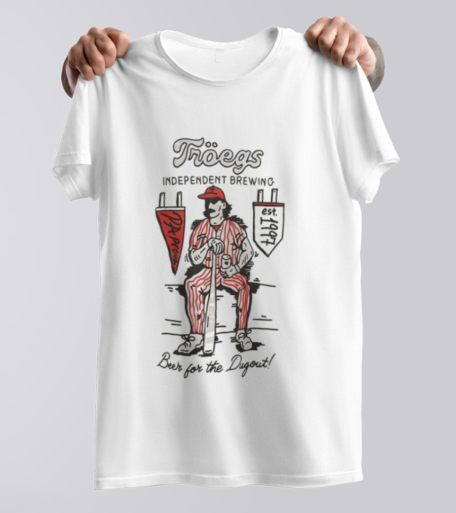Troegs Independent Brewing Philadelphia Phillies Dugout Beer T-Shirt