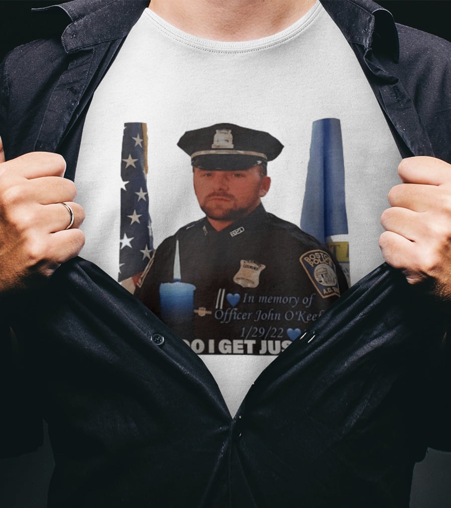In Memory Of Officer John O'Keefe Boston Police When Do I Get Justice 1/29/22 T-Shirt