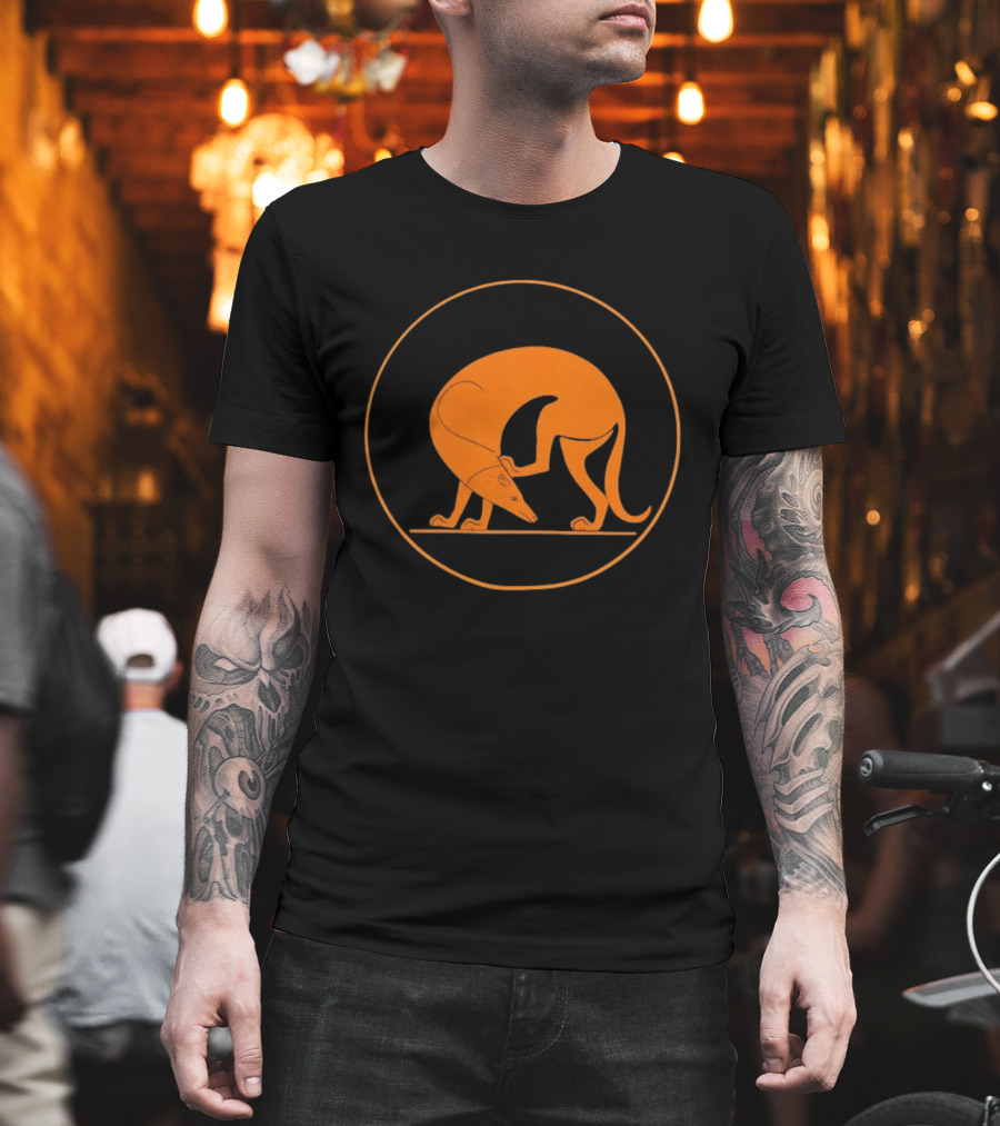 Ancient Greek Pottery Greyhound Dog Minimalist T-Shirt