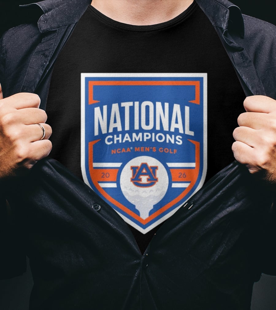 Auburn Tigers National Champions 2026 NCAA Men's Golf T-Shirt