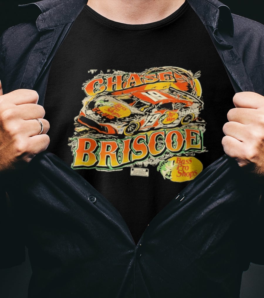Chase Briscoe 19 Bass Pro Shops NASCAR Cup Series Racing T-Shirt