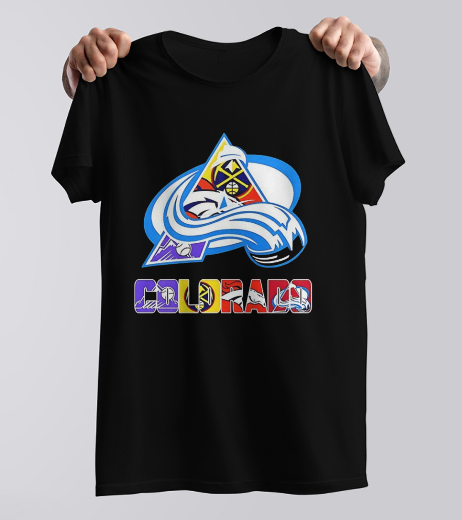 Colorado Avalanche Nuggets Broncos Rockies Sports Teams T-Shirt