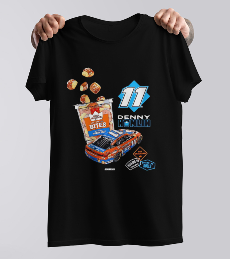 Denny Hamlin 11 Kings Hawaiian Soft Pretzel Bites Joe Gibbs Racing NASCAR T-Shirt