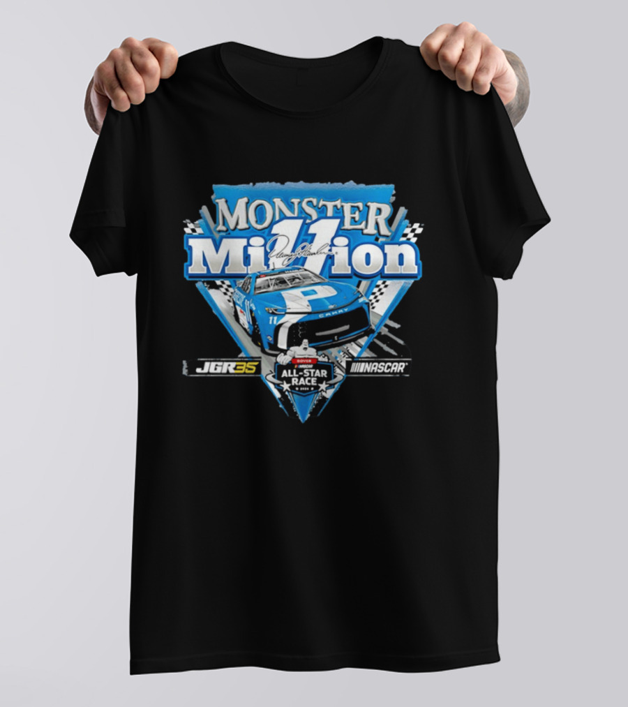 Monster Million Denny Hamlin 11 JGR35 Dover NASCAR All Star Race Toyota Camry T-Shirt