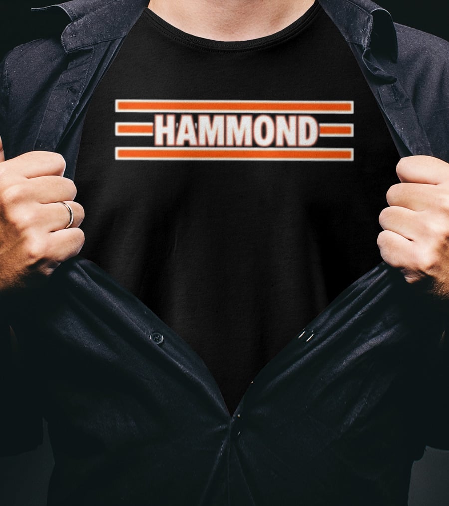 Hammond Chicago Bears Striped T-Shirt