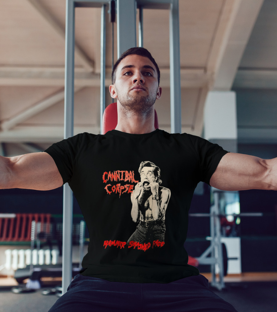 Cannibal Corpse Hammer Smashed Face Jim Carrey Ace Ventura Metal Music Band T-Shirt