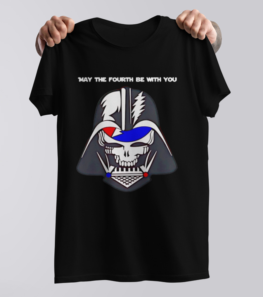 May The Fourth Be With You Darth Vader Grateful Dead Mashup T-Shirt