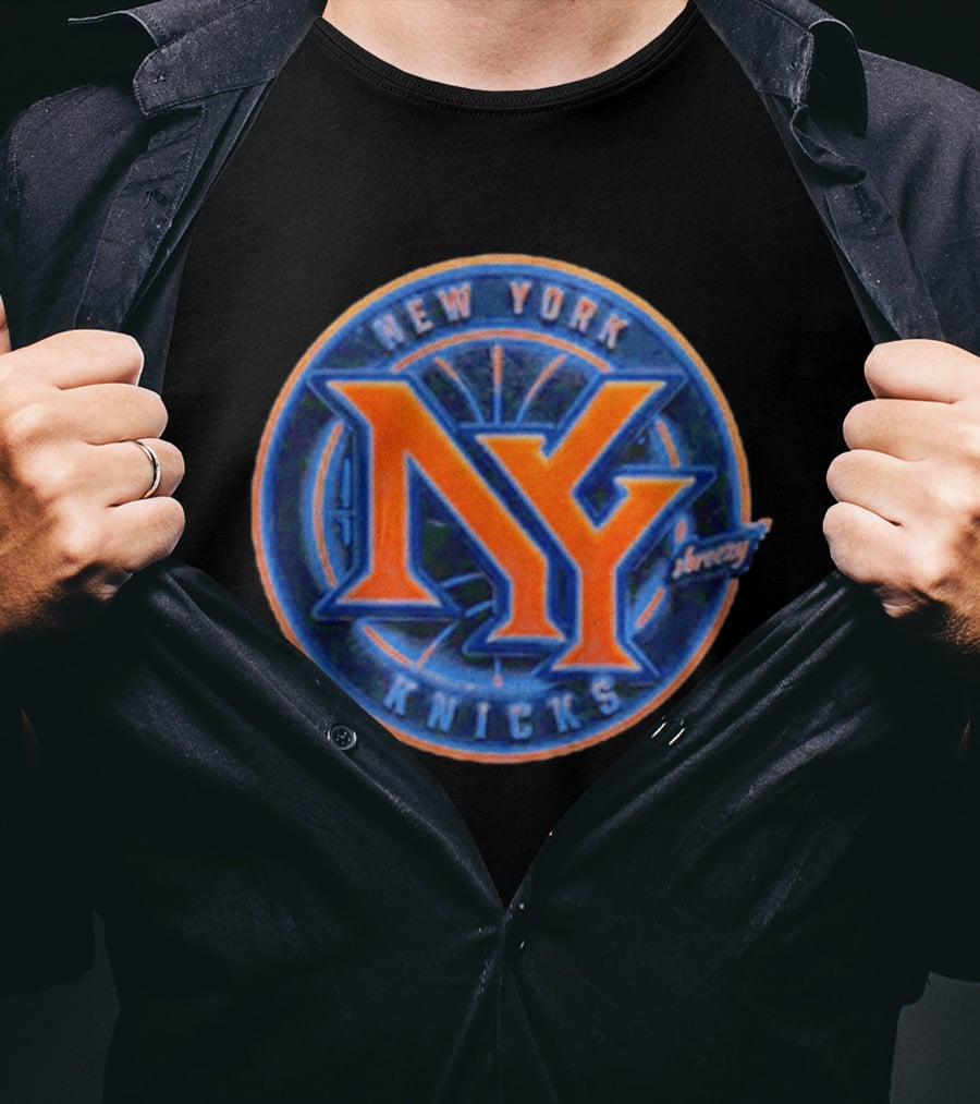 New York Knicks NY Jersey Team Stylized T-Shirt