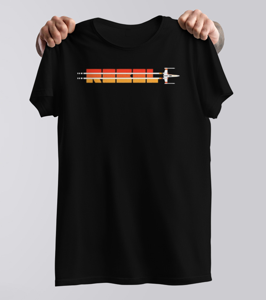 Rebel Star Wars X Wing Fighter Sunset Flight Path T-Shirt