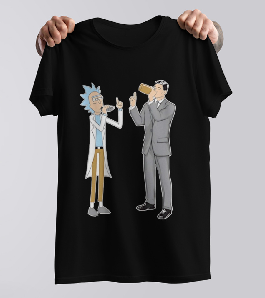 Rick Sanchez And Sterling Archer Drinking T-Shirt
