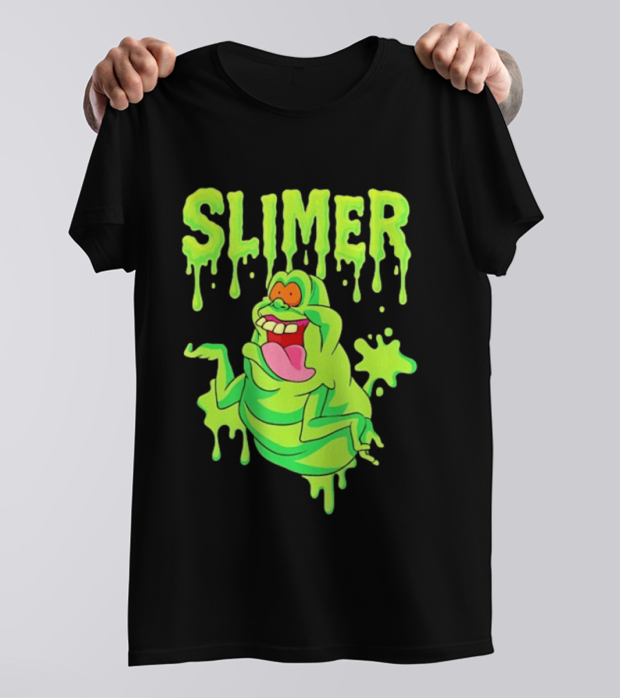 Ghostbusters Slimer Green Ectoplasm Dripping Slime T-Shirt
