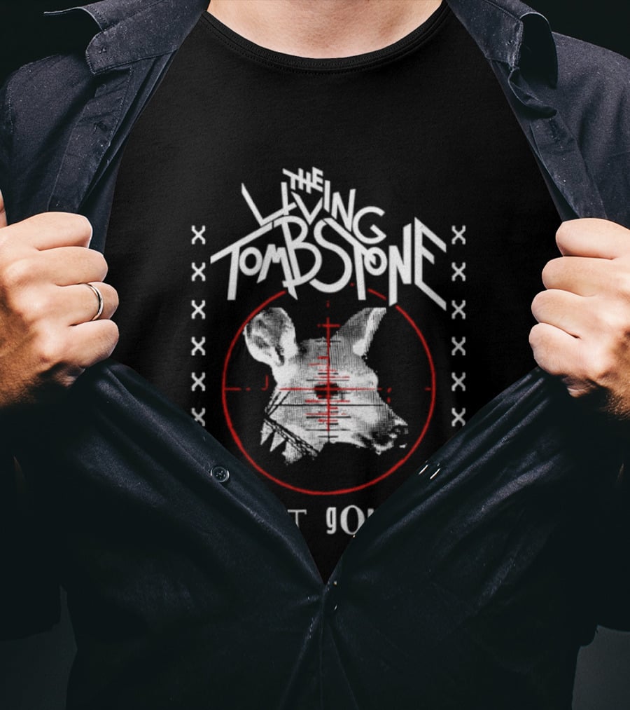 The Living Tombstone Defeat Goliath Animal Target Red Crosshair Sight T-Shirt