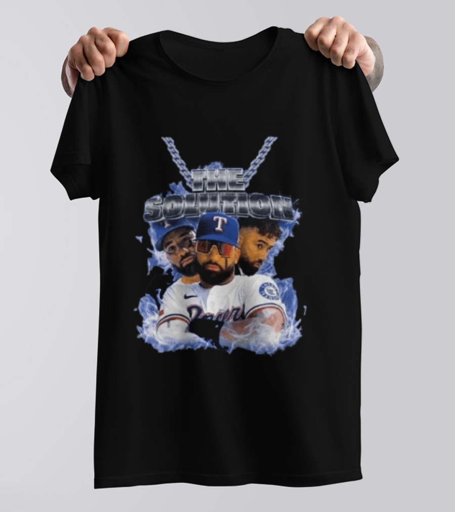 The Solution Ezequiel Duran Texas Baseball Player Chain T-Shirt