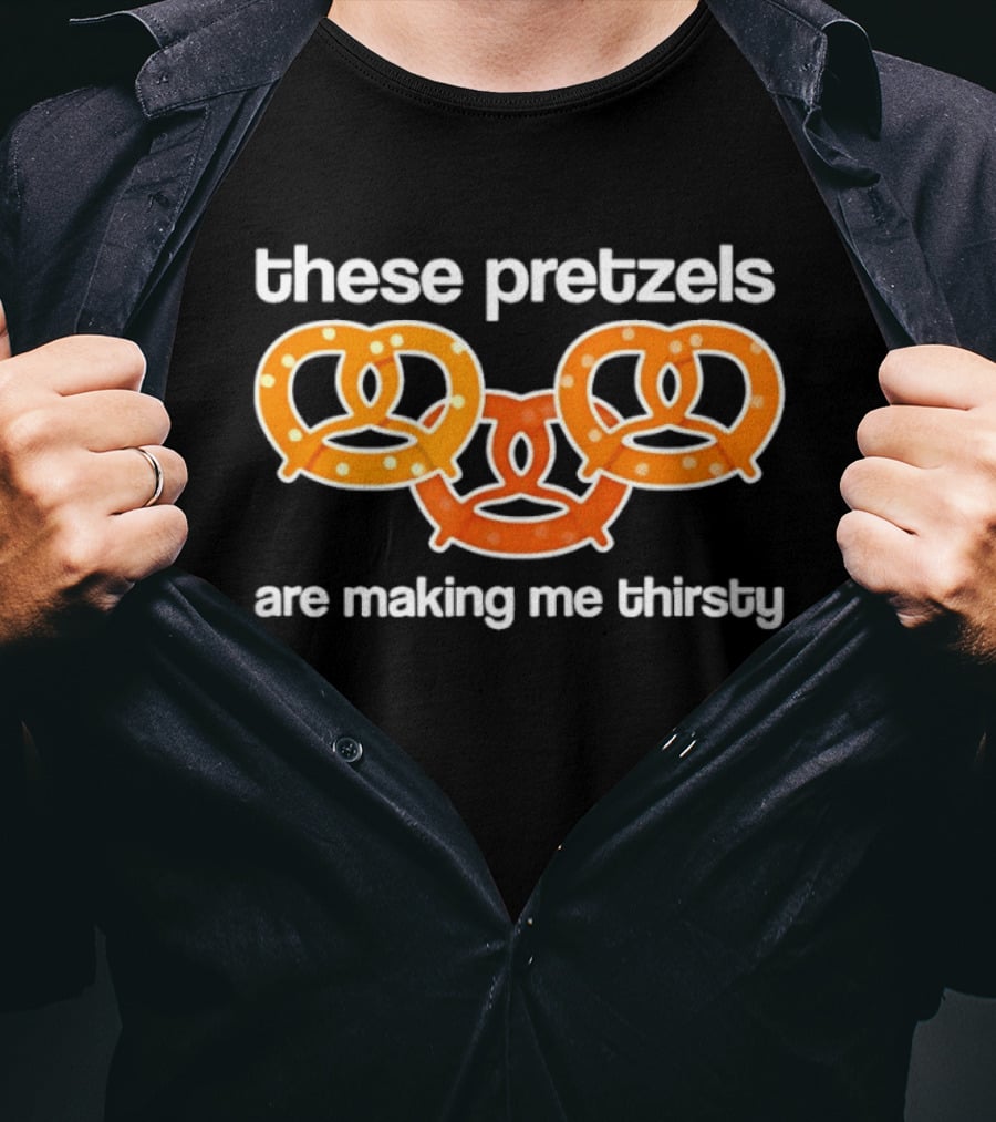 Seinfeld These Pretzels Are Making Me Thirsty Olympic Rings Comedy Show T-Shirt